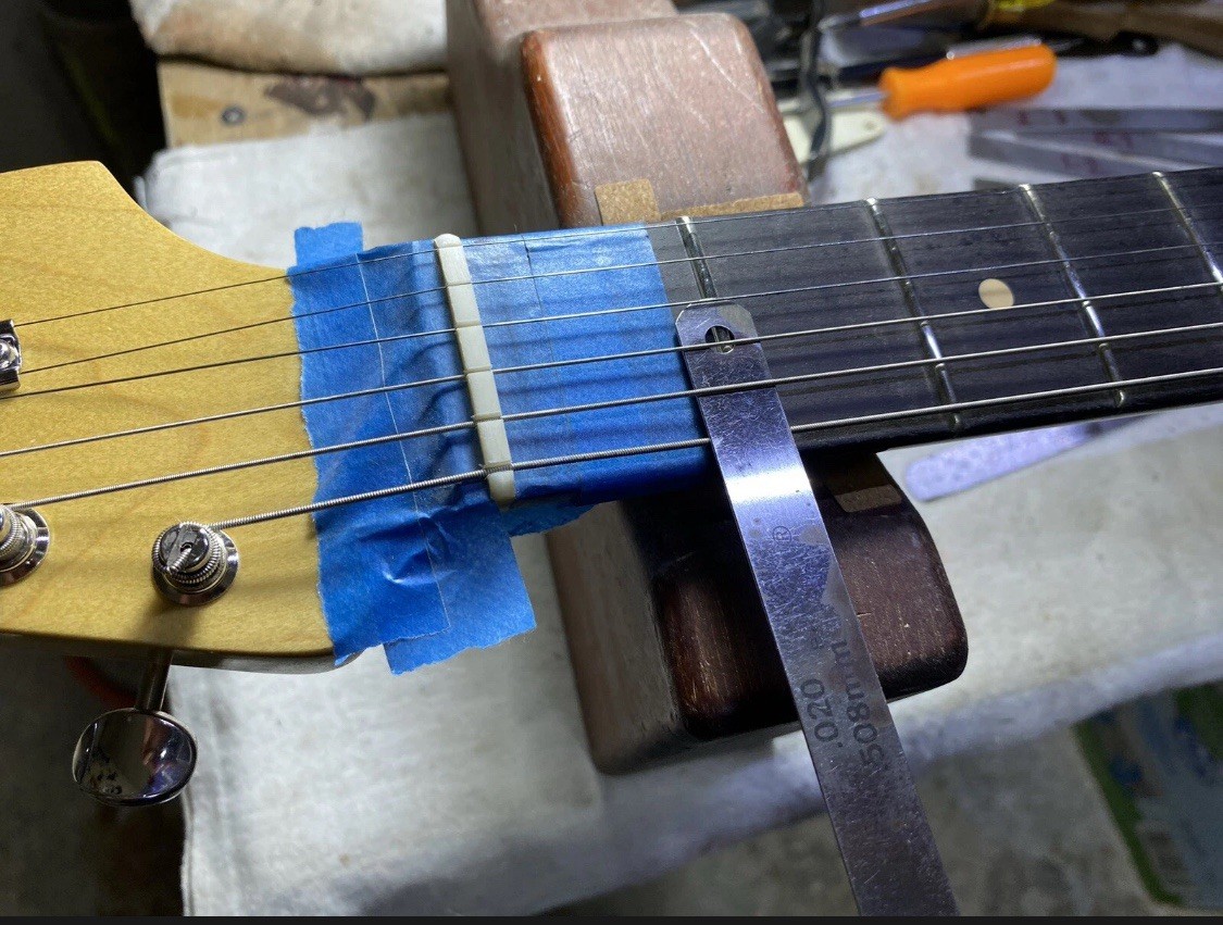 Bone nut set up for your custom neck order