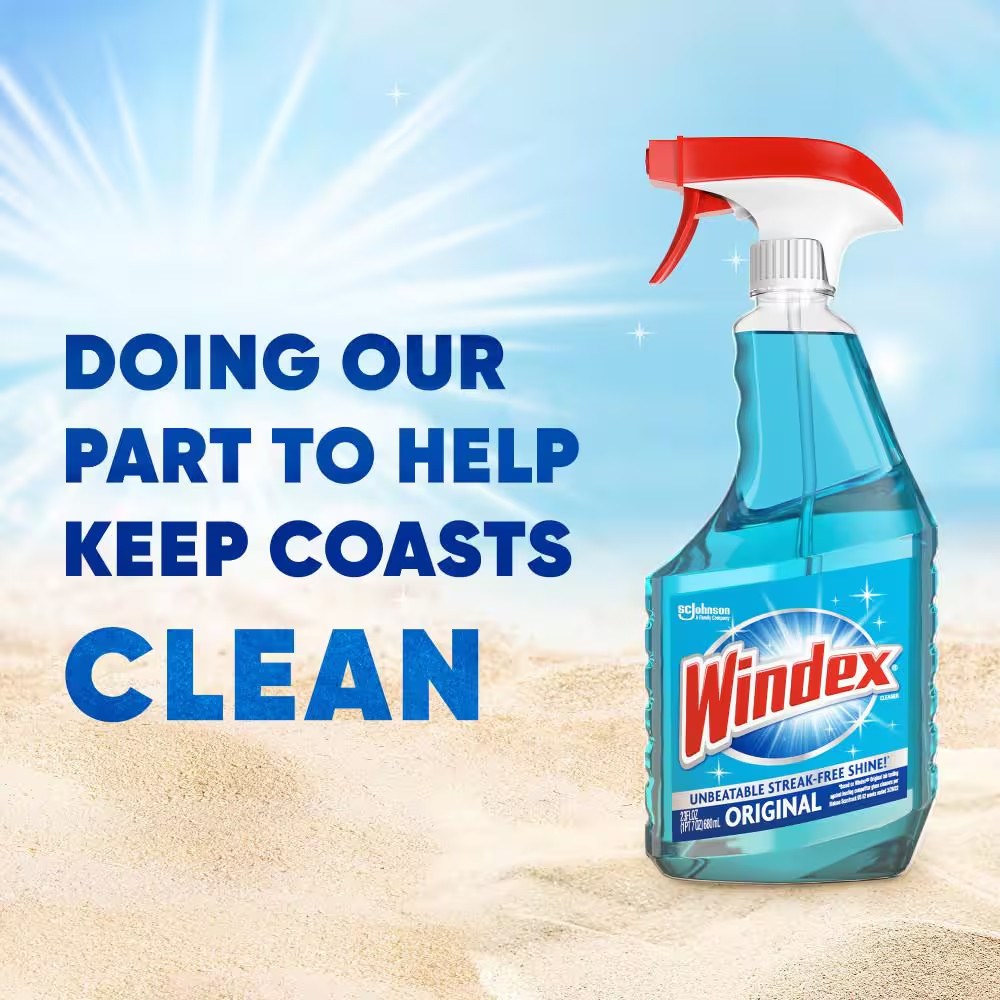 NEW Original Glass Mirror Cleaner Refill 128 oz. 2-PACK Fast Acting Clean
