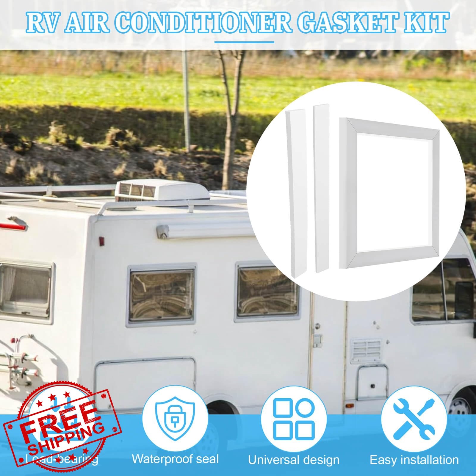 UASAM White RV AC Gasket