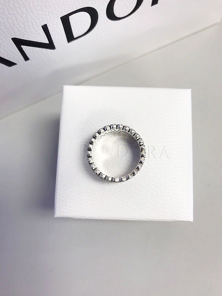 New 100% Authentic PANDORA 925 ale Pave Thick Lavish Sparkling Ring 196313CZ