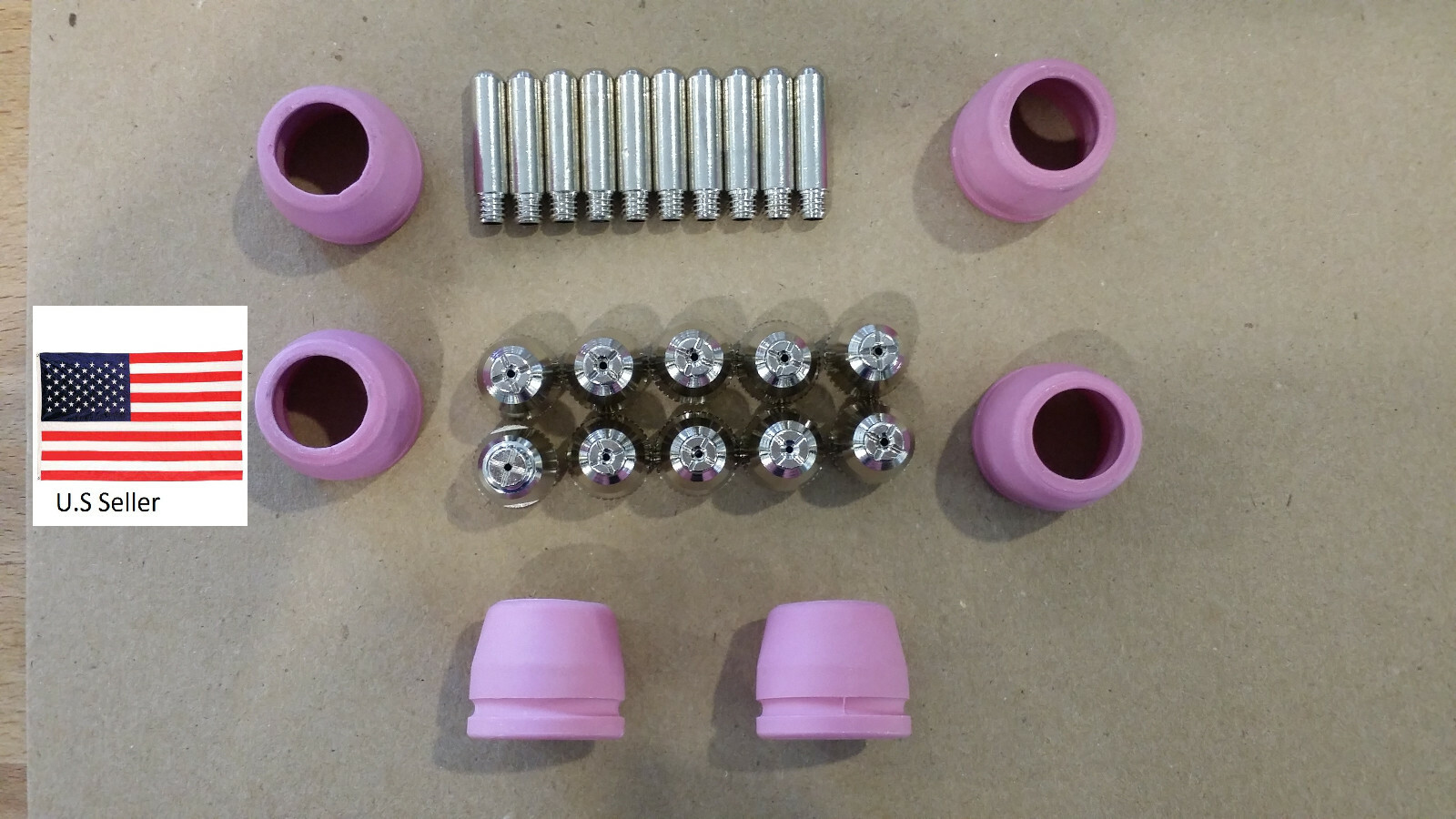Colossal Tech CUT50F & CUT5DF Plasma Cutter Consumables 26 pcs pink cups