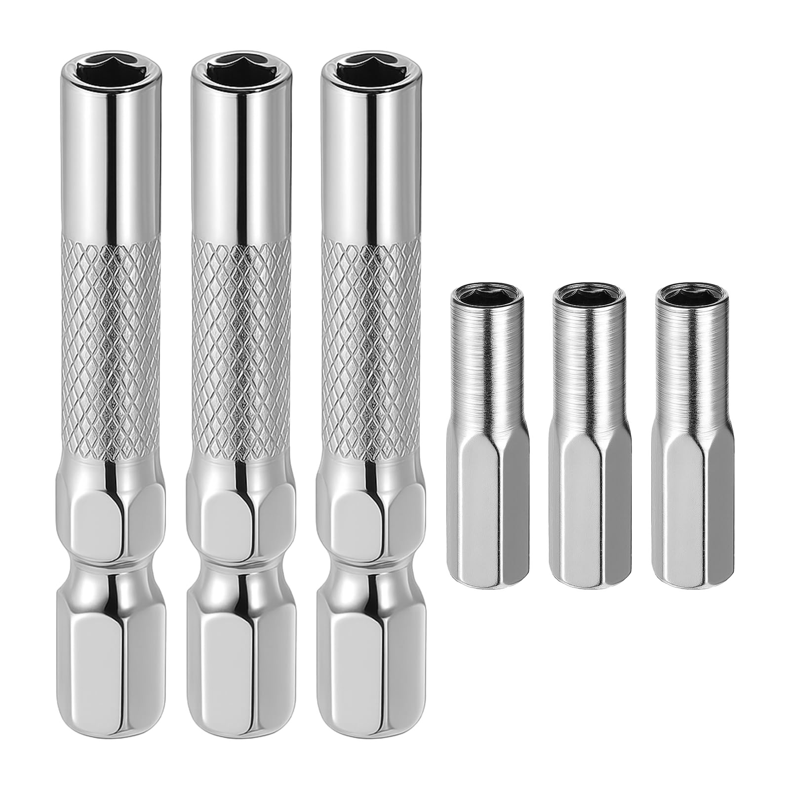6PCS 1/4 to 4mm Bit Adapter, Hex Screw Driver Bit Adapter Magnetic, Micro Bit...