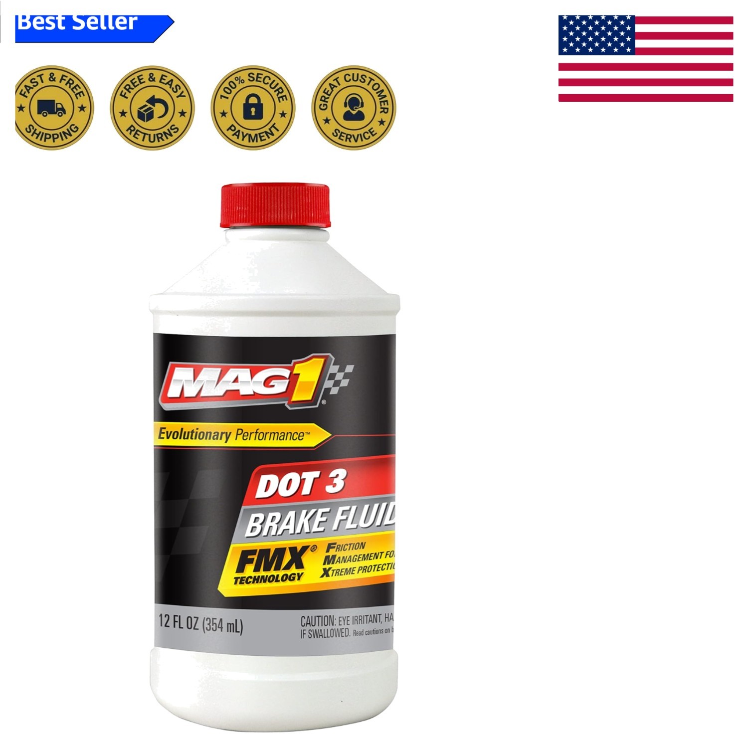 Reliable 12oz Brake Fluid for Optimal Vehicle Brake System Performance