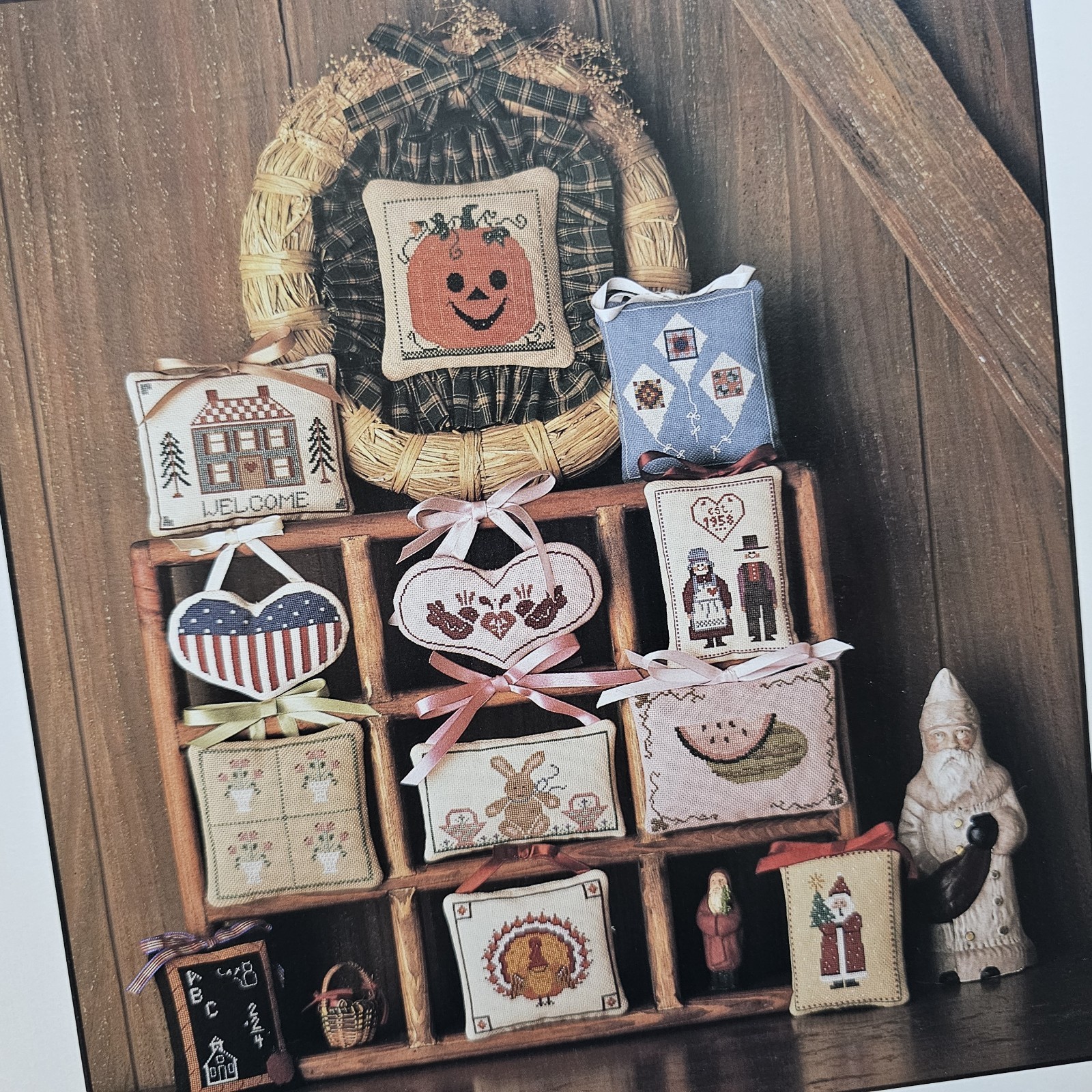 Fanci That Wreath For All Seasons Country Collection Cross Stitch Patterns