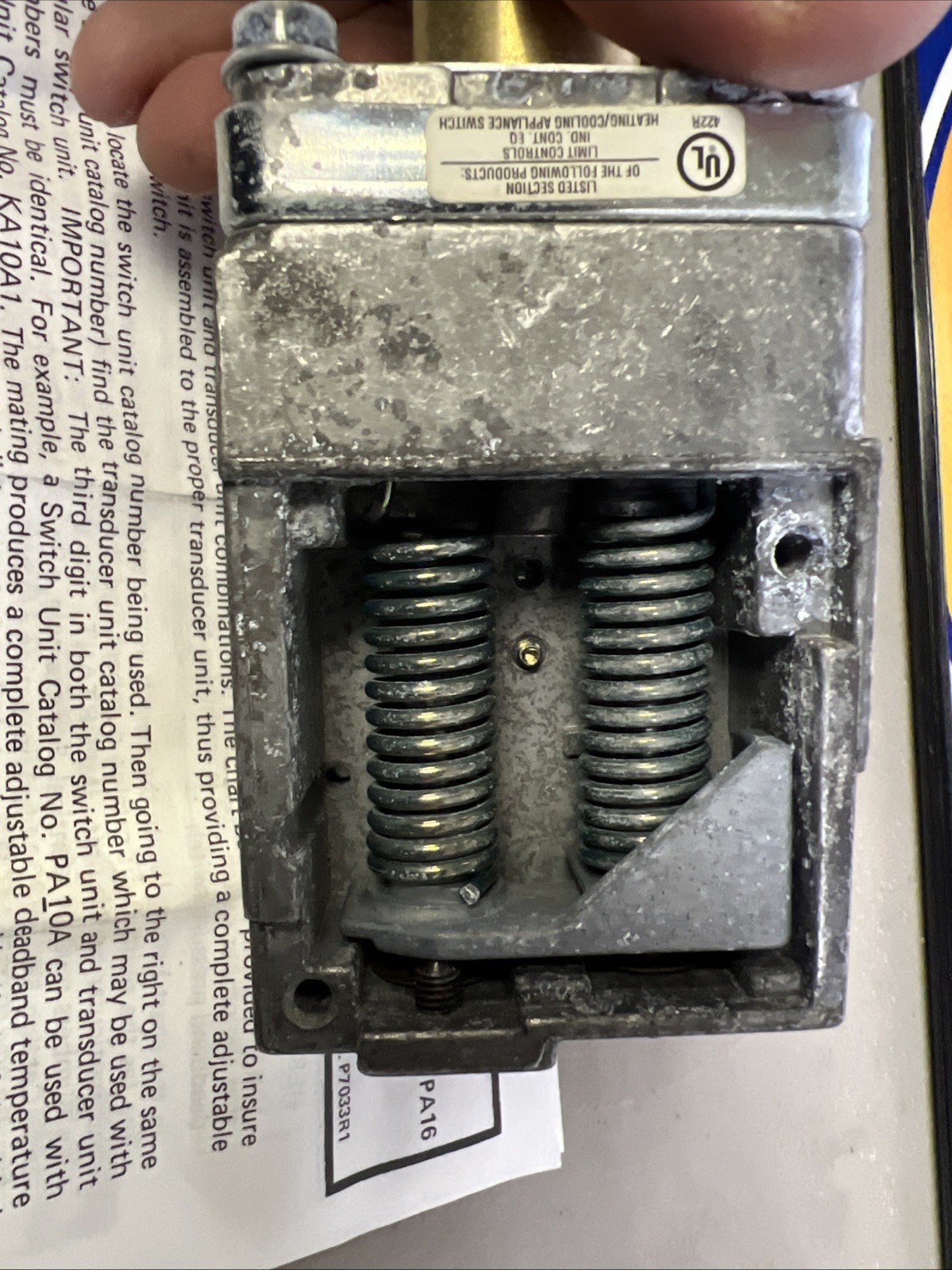 Asco PZ19B379 Tri-Point Pressure Switch