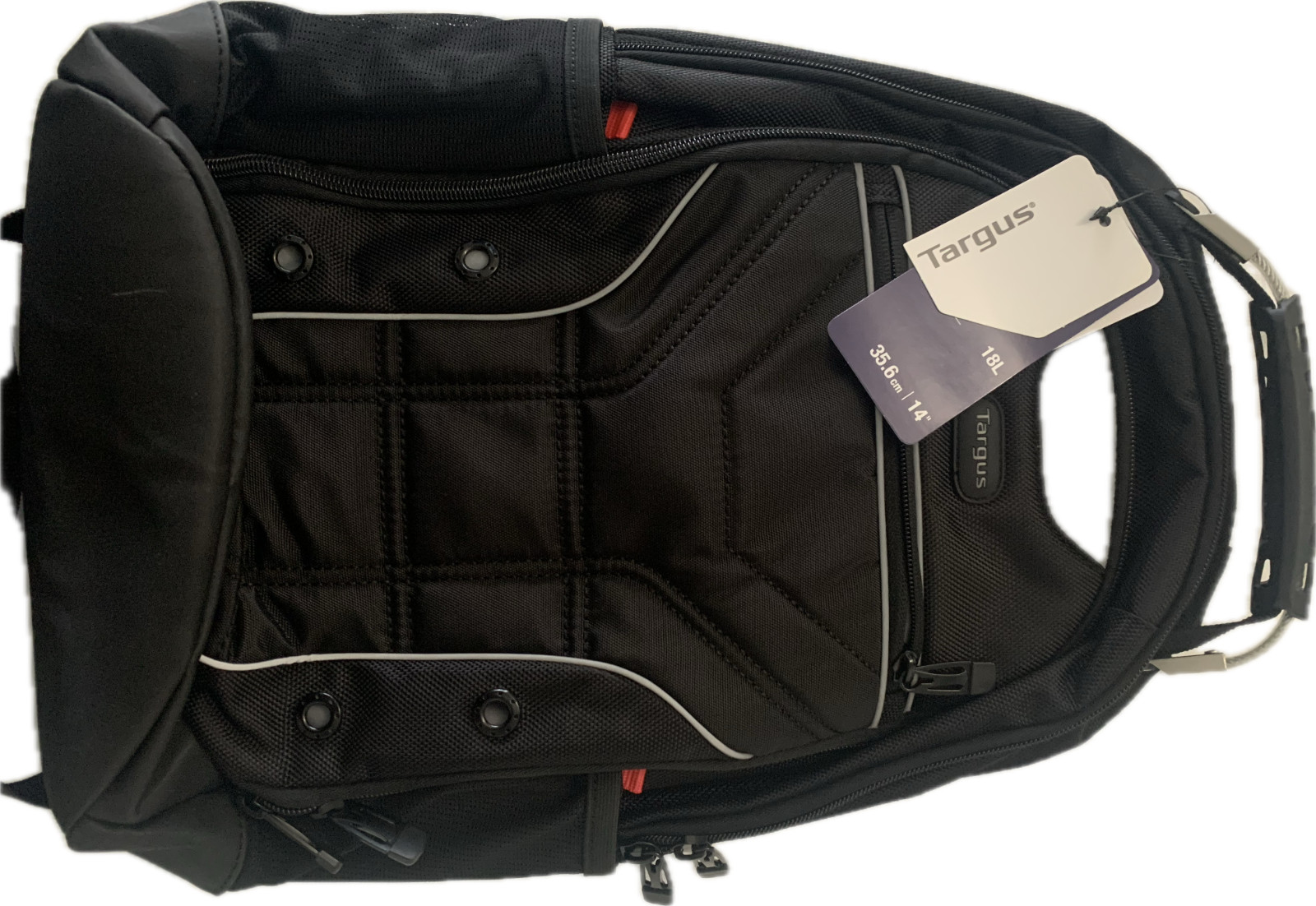 Targus Drifter Sport 14" Laptop Backpack - Black/Grey - Rugged & Water Resistant