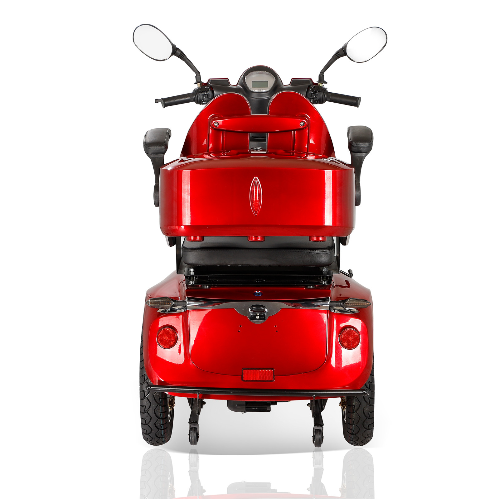 800W 60V20Ah 3-Wheel Travel Electric Mobility Scooter 3-Speed for Seniors 350LBS