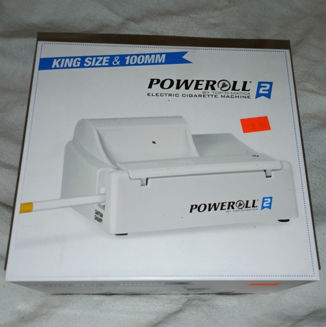 Powermatic PowRoll 2 Electric Cigarette Injector Machine King Size & 100mm