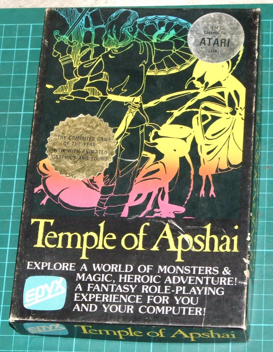 Dunjonquest Temple of Apshai by Epyx for Atari 400 800 XL vintage computer