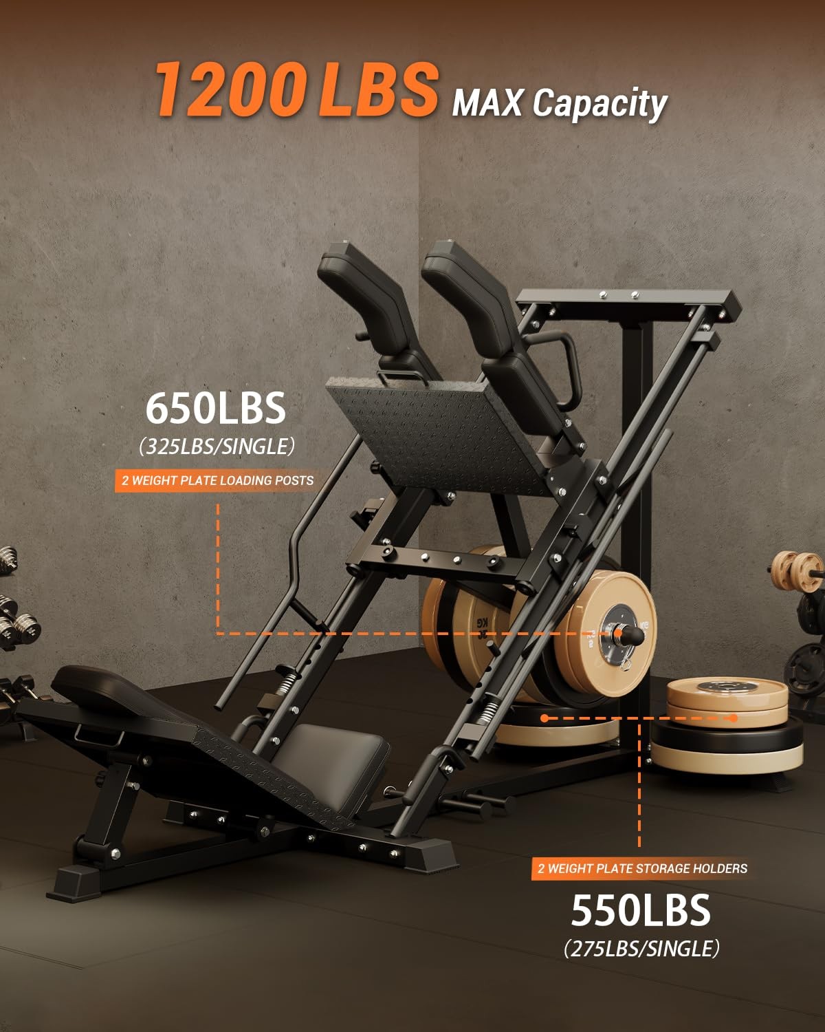 Leg Press Machines for Home Gym Professional Hack Squat Machine Workout Training