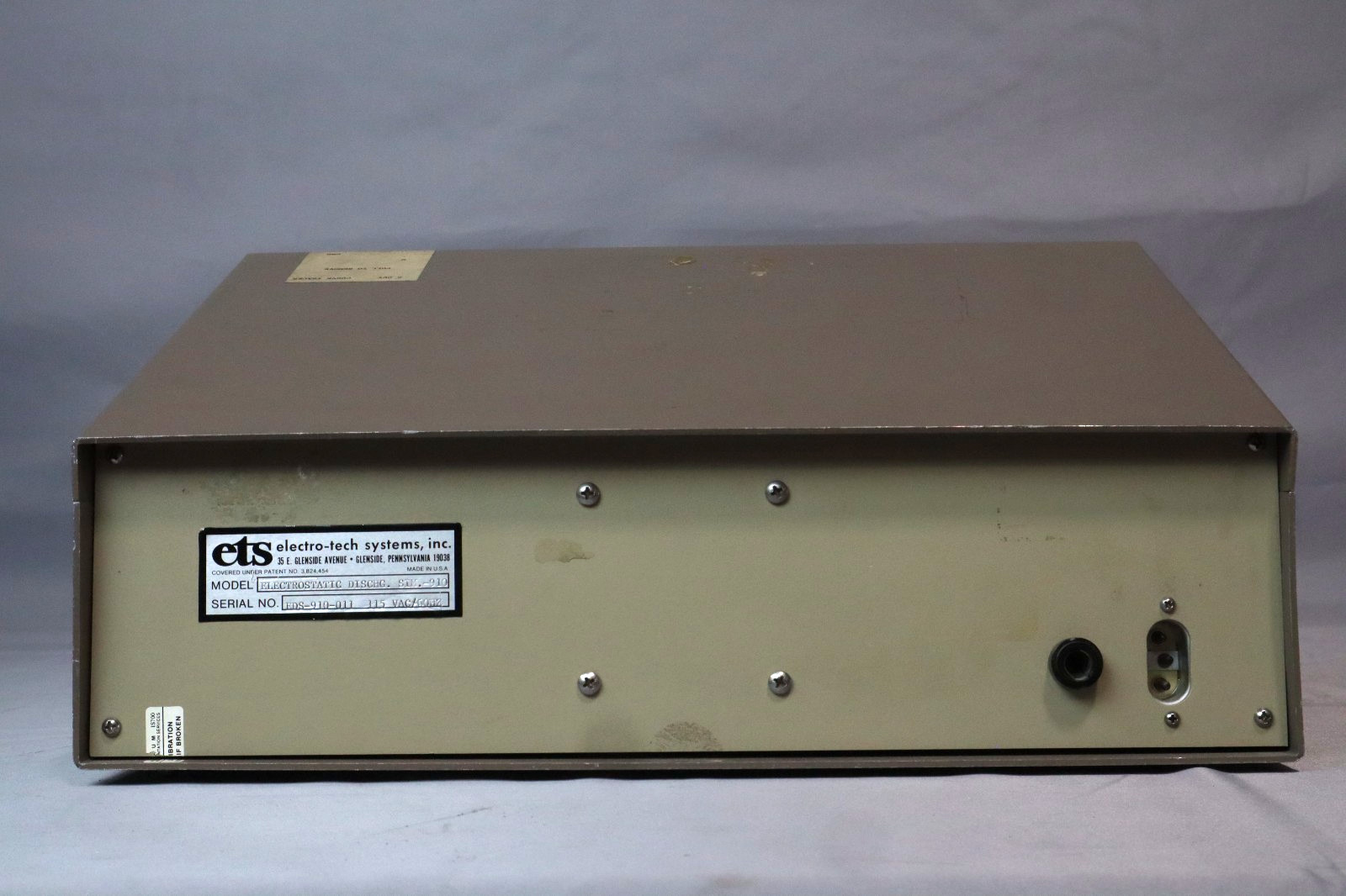 ETS EDS Simulator Model 910 | FOR PARTS ONLY