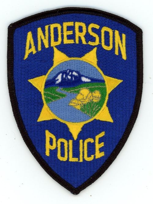 CALIFORNIA CA ANDERSON POLICE NICE SHOULDER PATCH SHERIFF