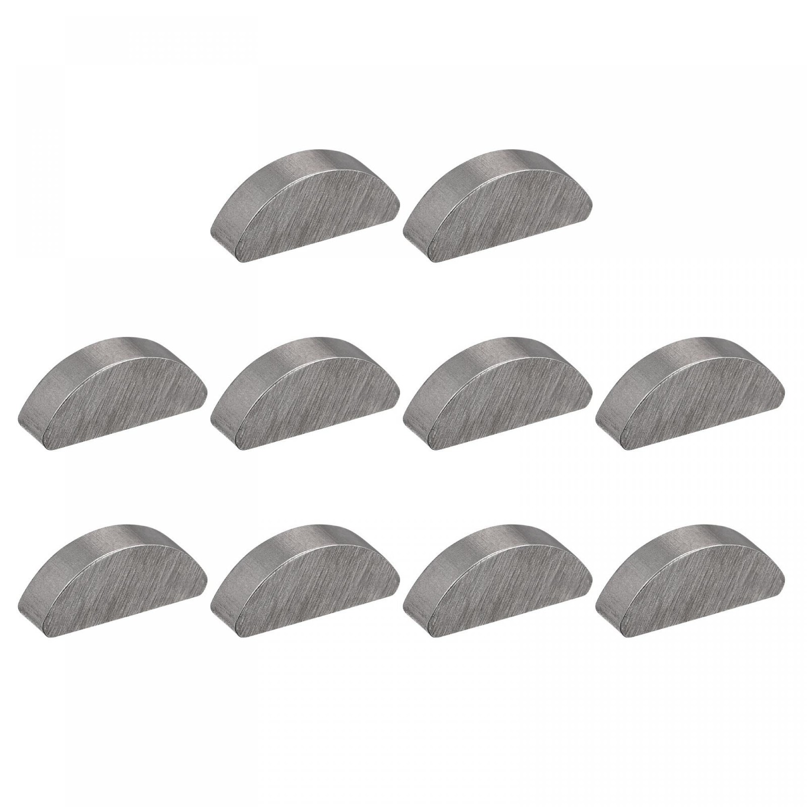 uxcell Woodruff Keys 25pcs Steel 4mm Width x 6.5mm Height x 16mm Diameter Sem...