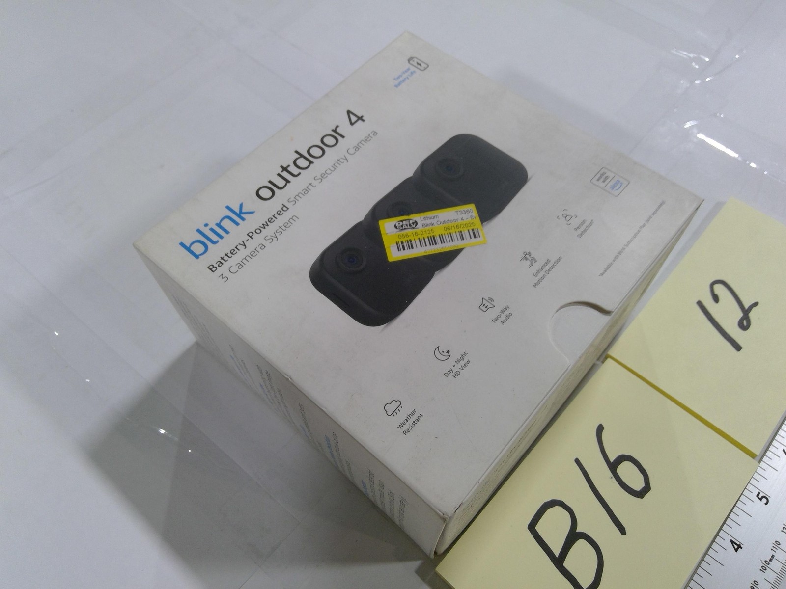 Blink Outdoor 4 4th Gen Battery Security Camera Wireless Black Alexa Open Box