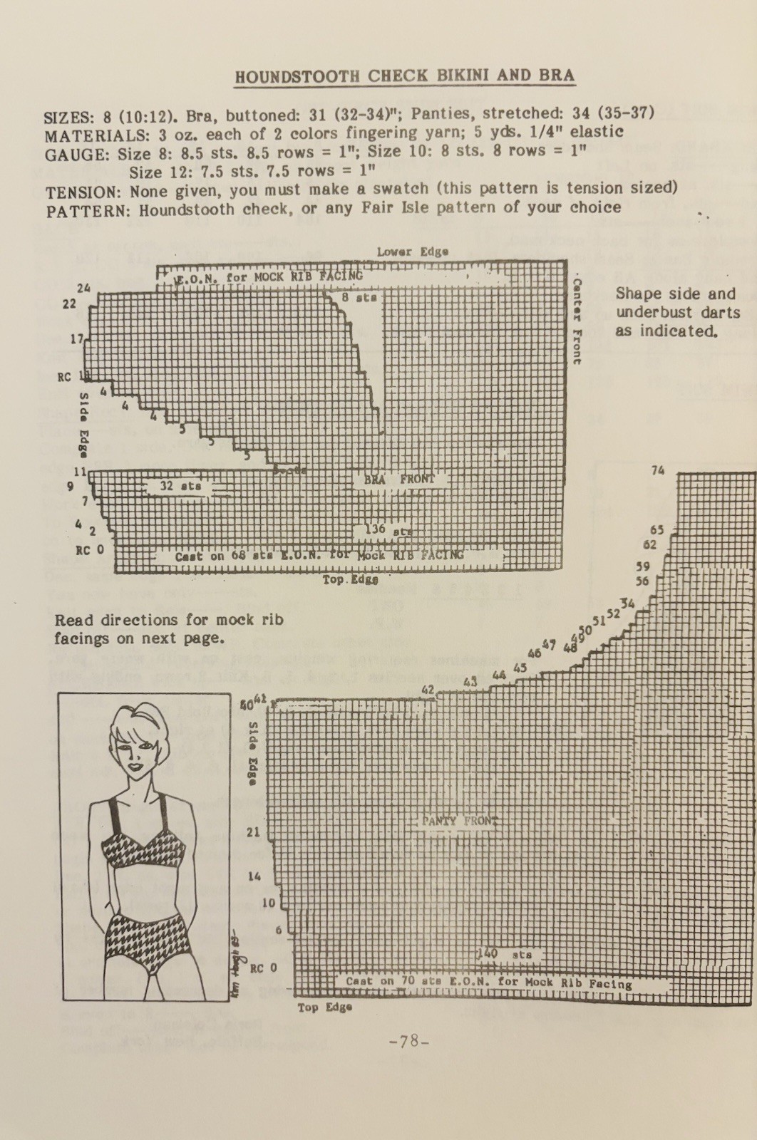 Vintage Knitting Machine Patterns (1984)