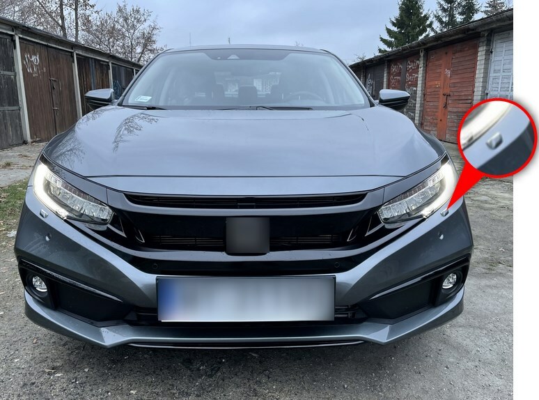 FIT TO HONDA CIVIC X 4D FL FACELIFT FRONT WASHER HEADLIGHT NOZZLE COVER BUMPER L