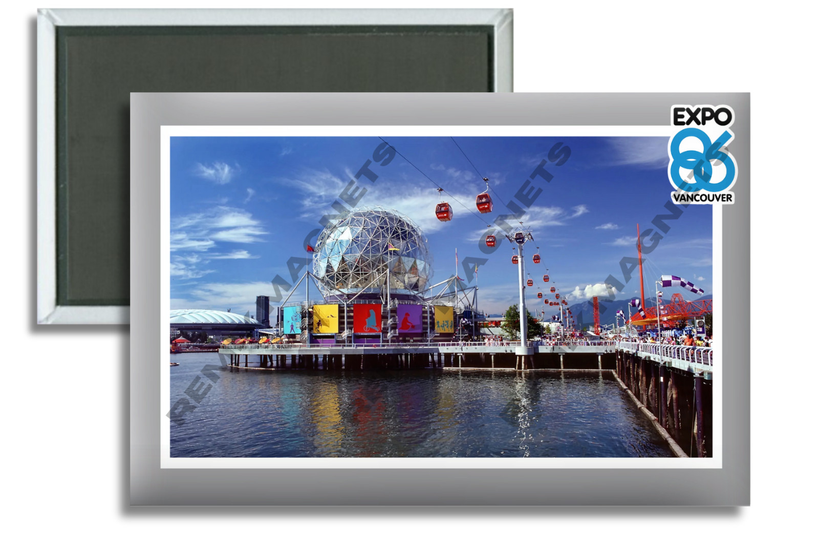 1986 EXPO 86 World's Fair Postcard Vancouver BC Canada 2" x 3"  Locker Magnet