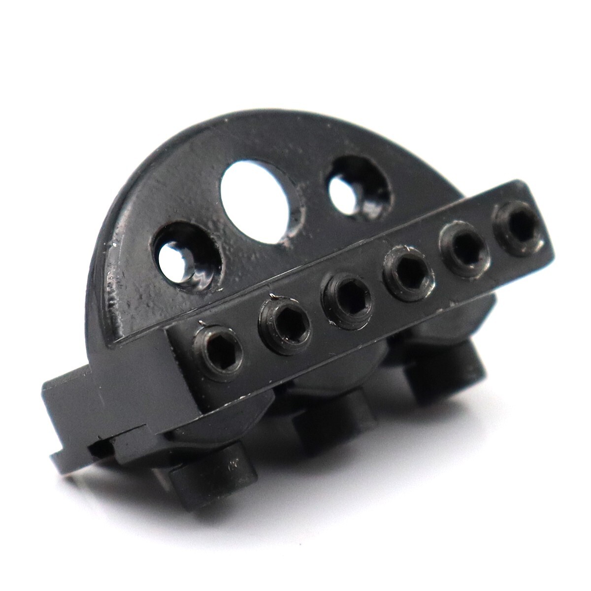 6 String Metal Headless Electric Guitar Locking Nut with Wrench Screw Black