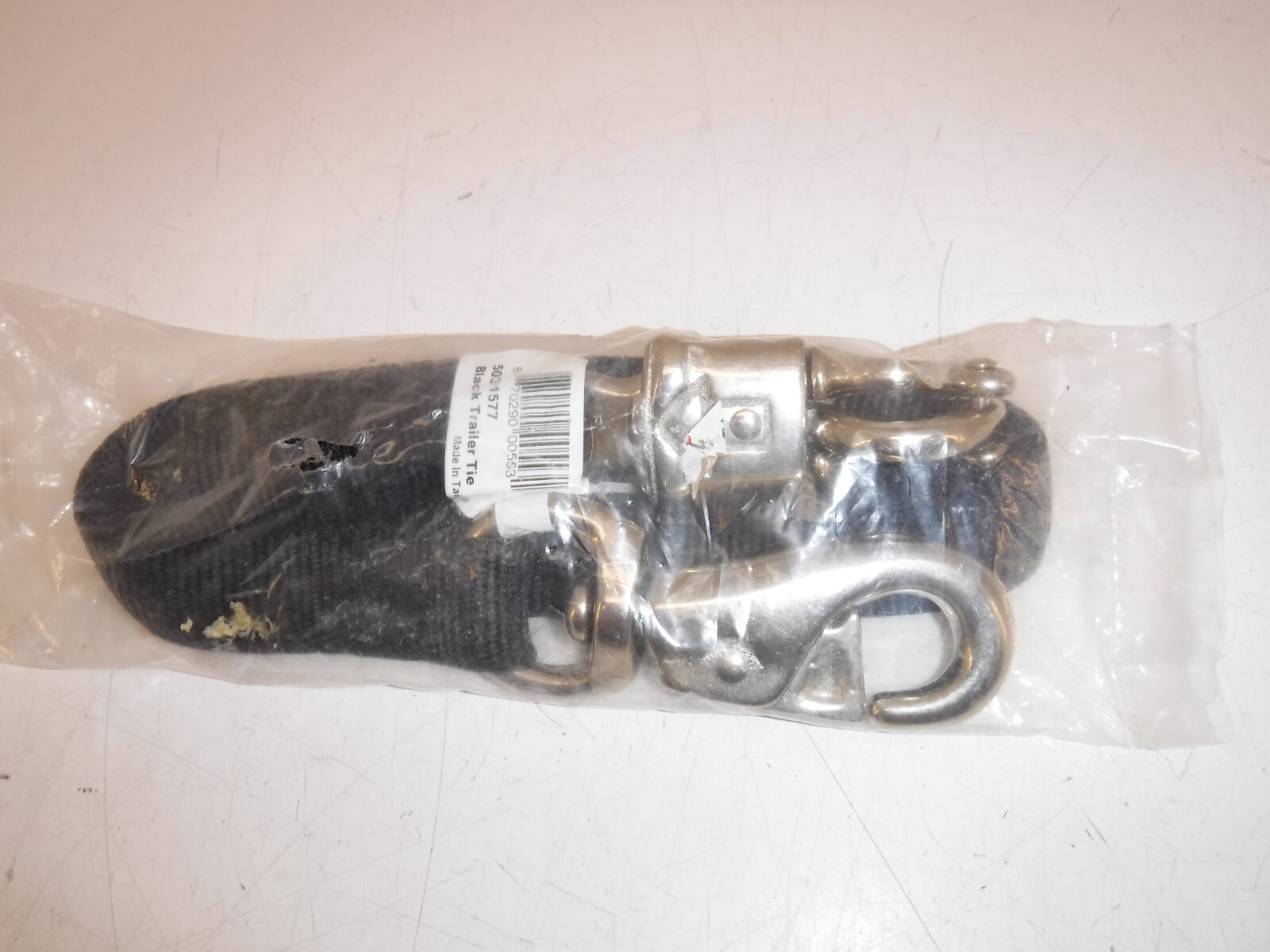 Black Leather Tie Down Hardware Horse Tack Equine
