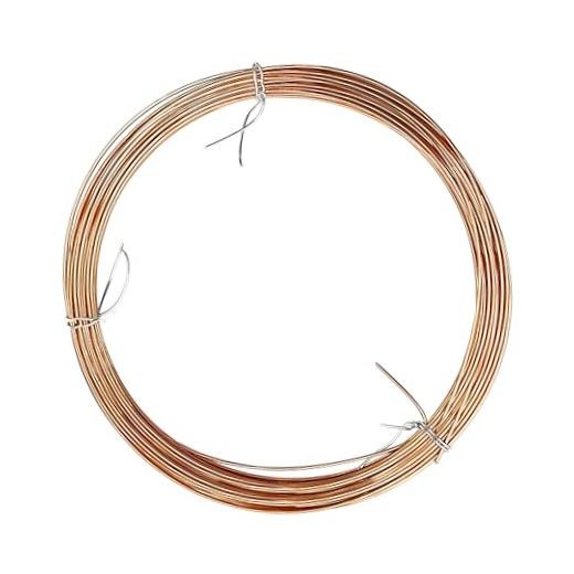 Copper Brazing Rod Self Fluxing, High-Copper Wire Solder, 33 Ft, Dia 1.0MM for