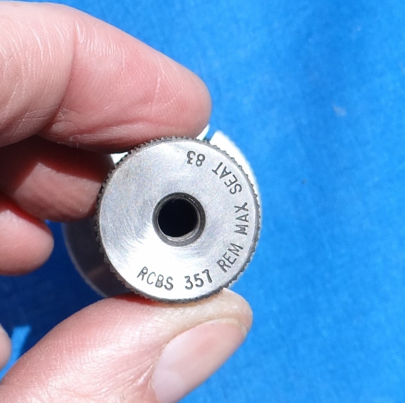 Un-Used RCBS 357 Maximum Max Reloading Die Set Steel Sizer Seat & Bell Dies