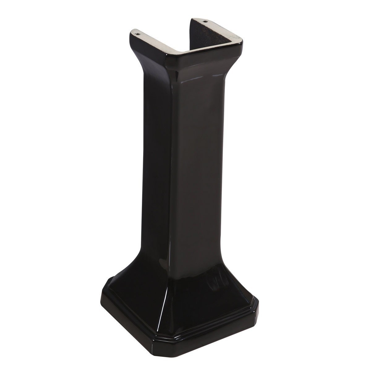 Victorian Pedestal Sink Black, Large - Pedestal Only