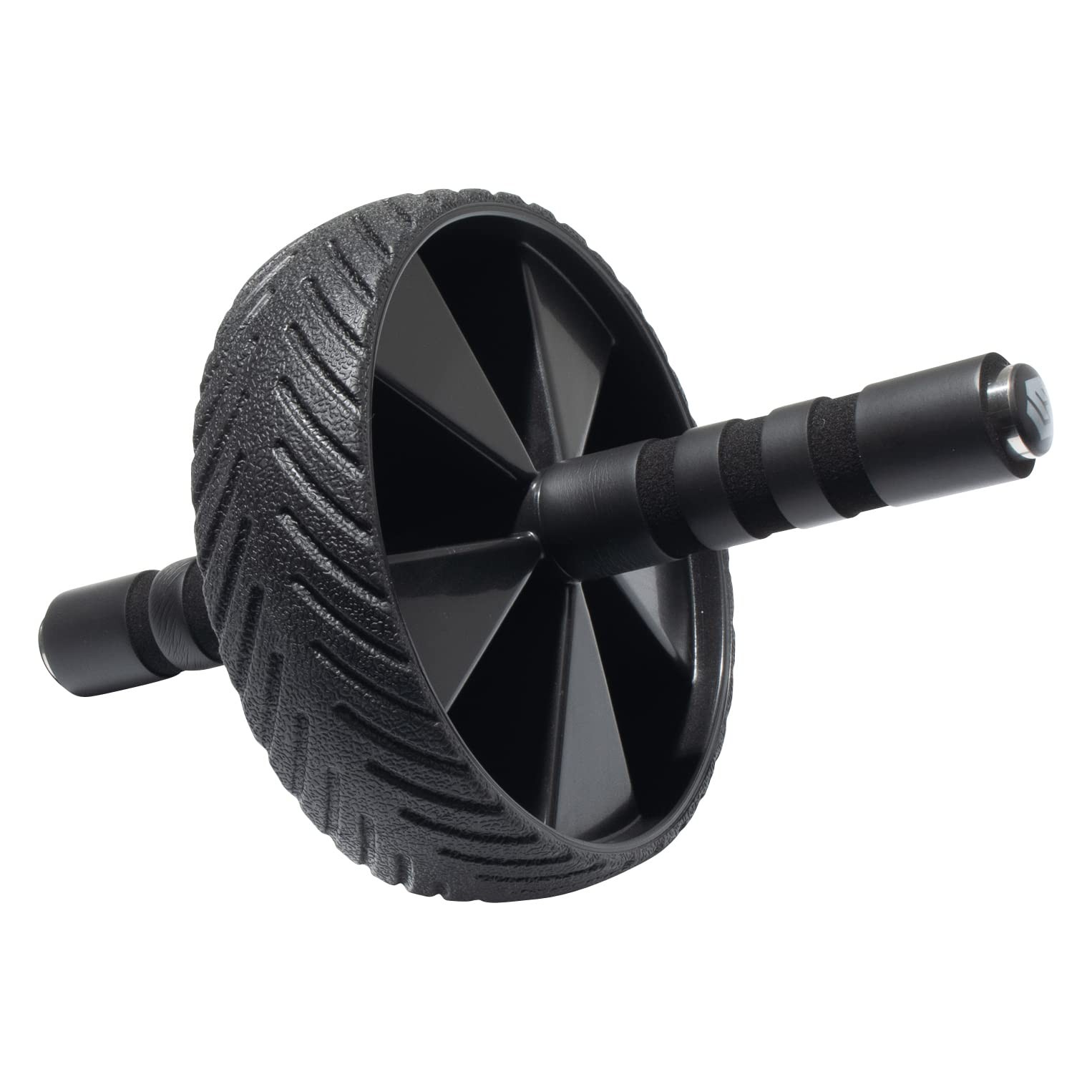 Skelcore Ab Wheel Roller for Core Strength – Non-Slip Handles Exercise Black