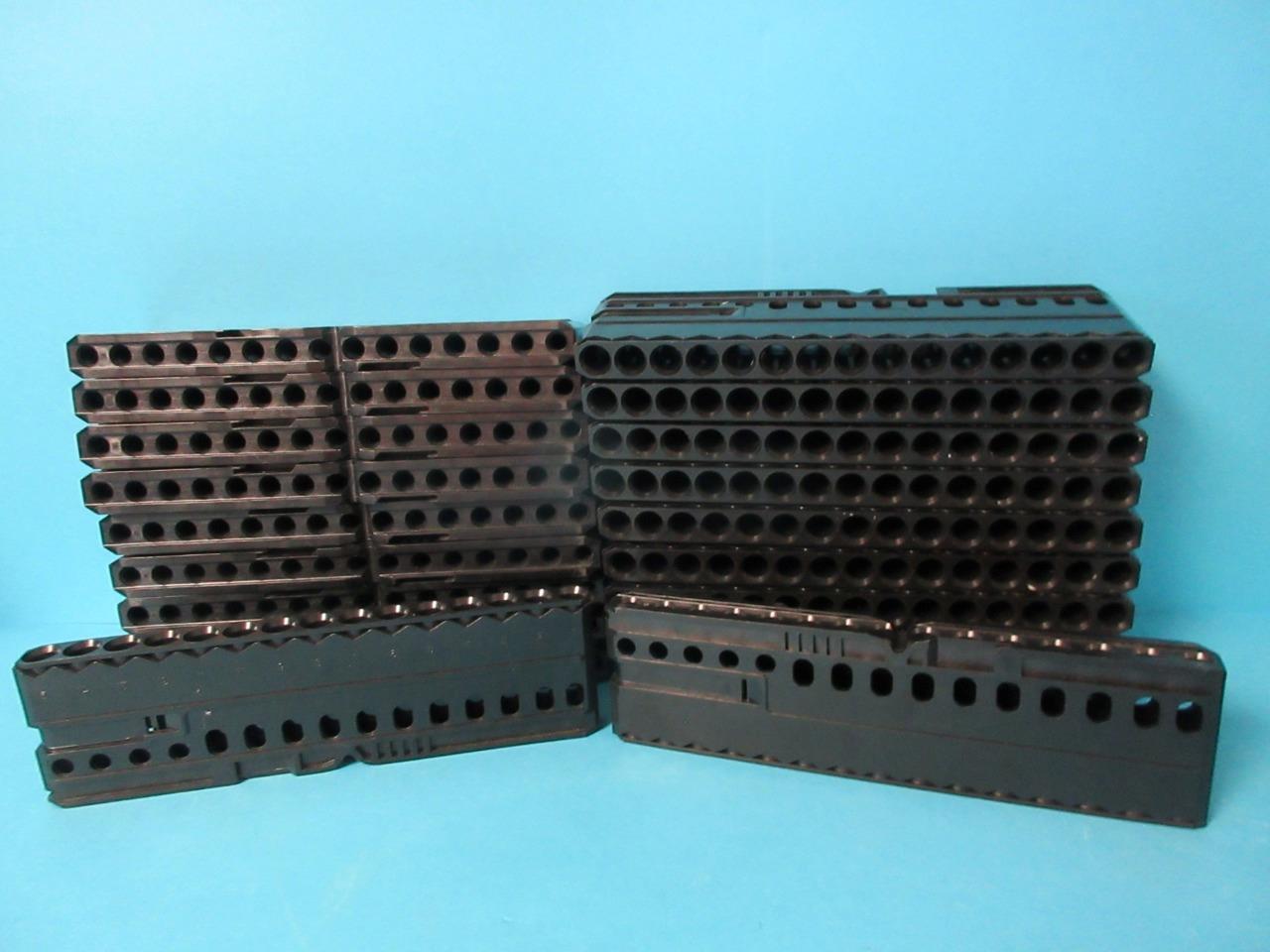 Lot of 20 15-Slot Gamma Counter Detector Rectangular Sample Vial Rack Black