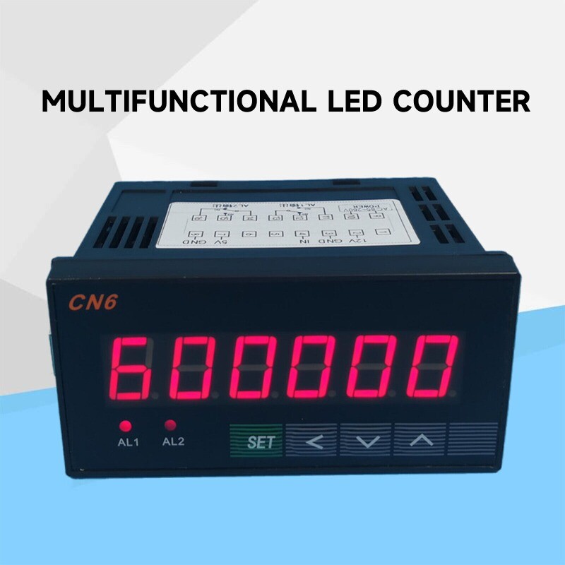 6-Digital Multifunctional LED Counter Grating Encoder Display Meter Relay COOL