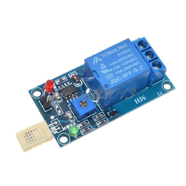 DC 5V 1 Channal 1CH 5V HR202  Humidity Sensitive Switch Relay Module NEW