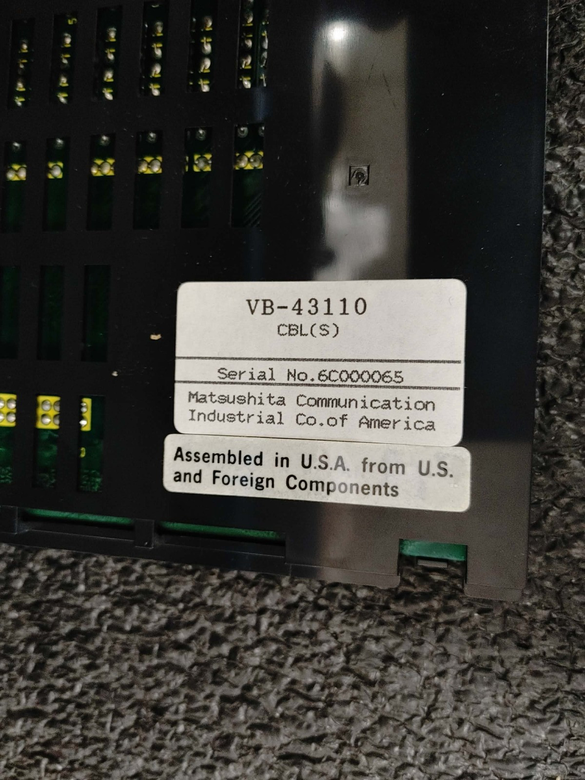 Panasonic Matsushita VB-43110 Cable kit for 2‑system connection CBL S