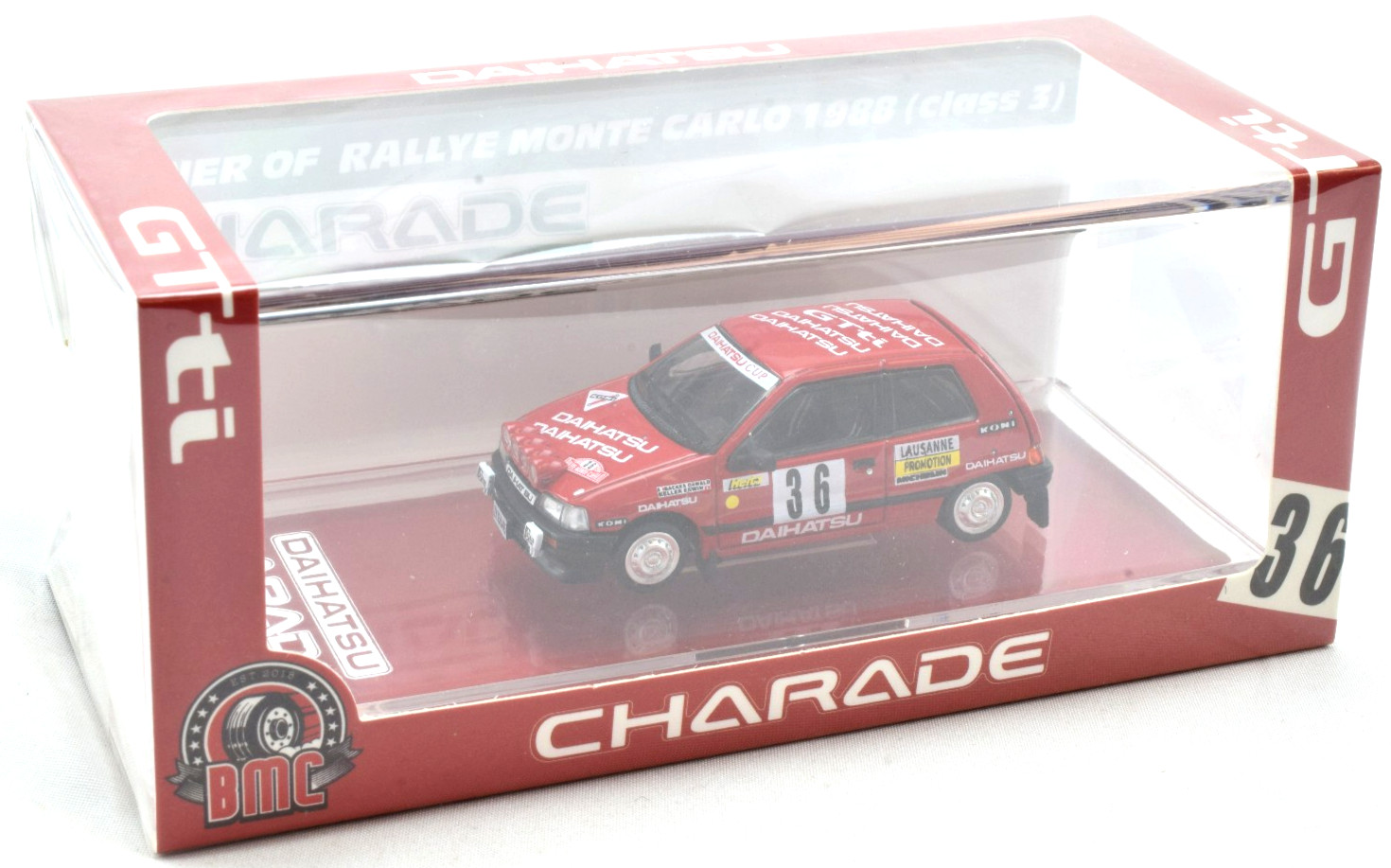 BM Creations 1991 Daihatsu Charade - 1988 Rally Monte Carlo 1:64 Car 64B0447