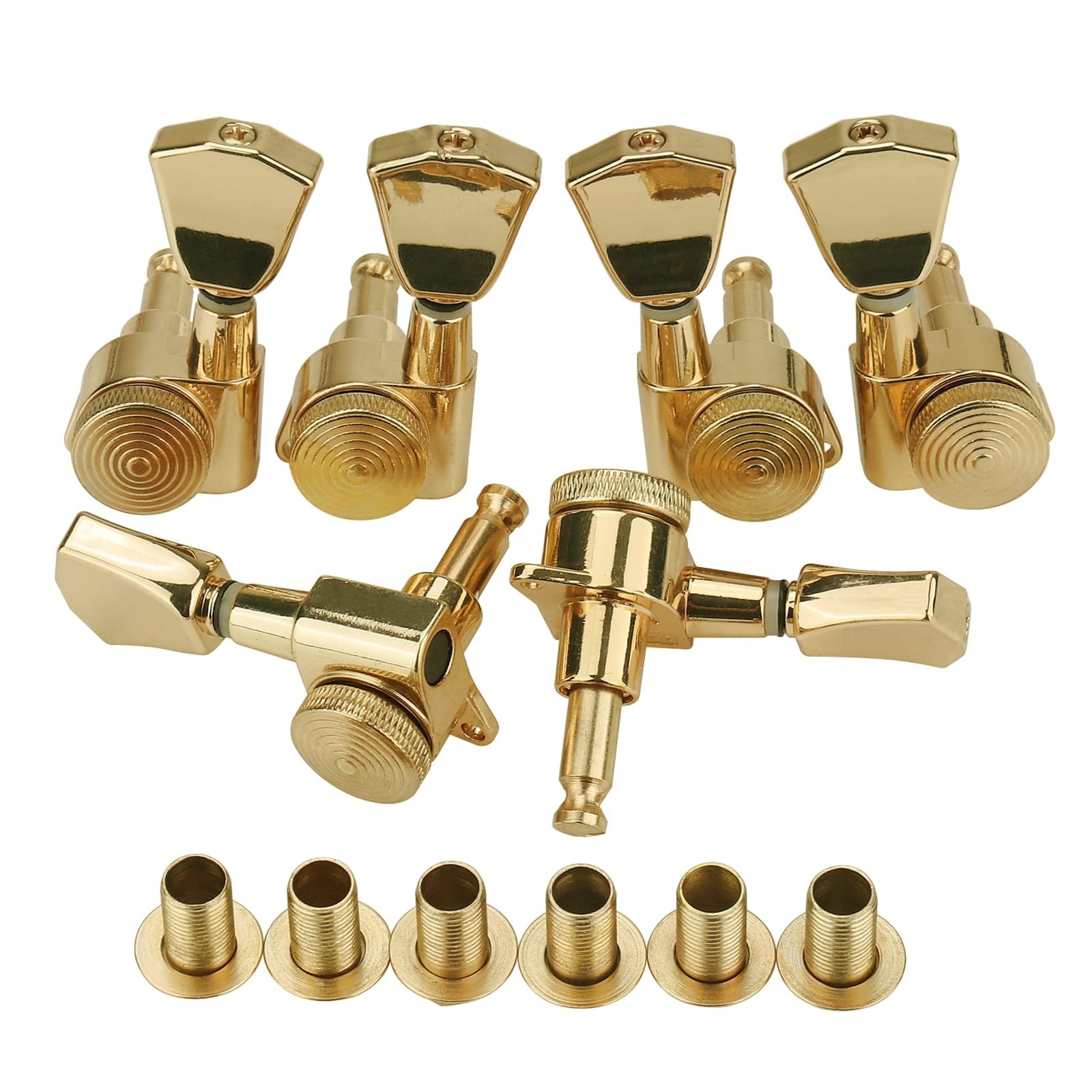 Lock JIN HO Tuners 3x3 Guitar Locking Tuners Gold Tuning pegs Machine heads f...