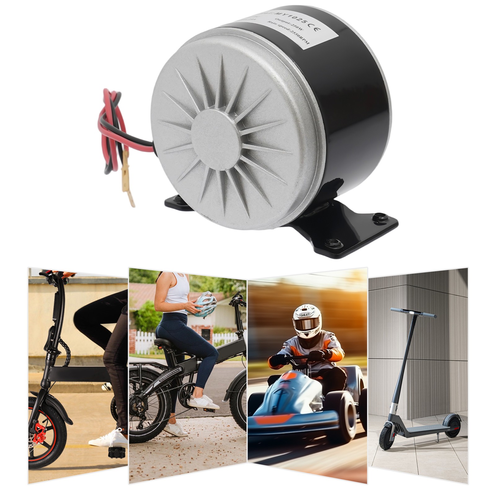 DC 24V 250W MY1016 Electric Motor Generator Permanent Magnet DC Motor