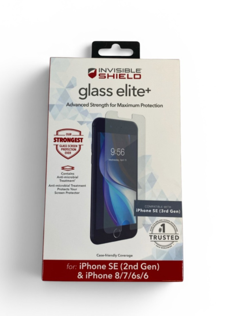 ZAGG InvisibleShield Glass Elite Screen Protector for iPhone SE (3rd Gen) 8/7/6s