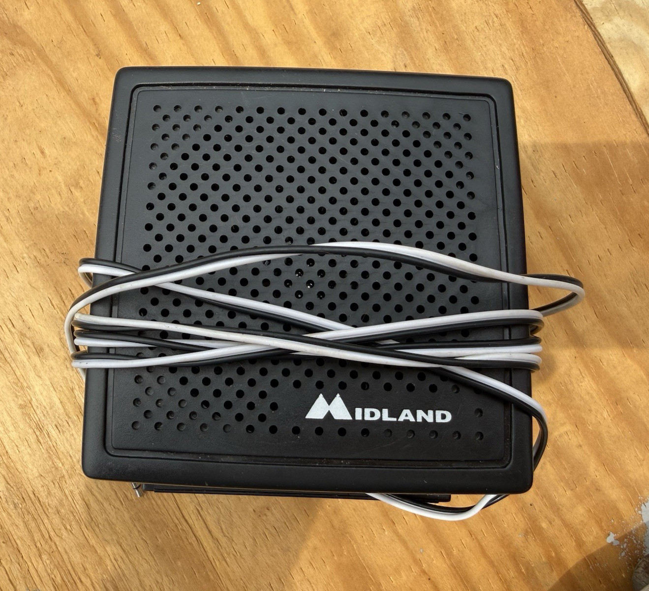 Midland 21-406 Wired Extension Speaker Black Plastic 3.5mm Jack Input