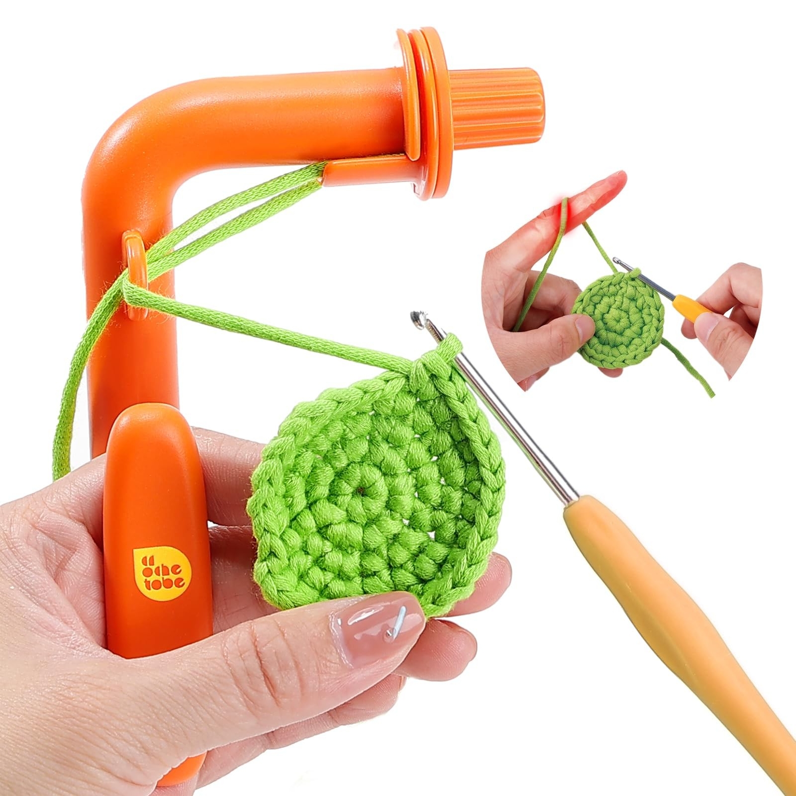 Crochet Holder for Beginners - Crochet Helper to Learn How to Crochet and Mak...