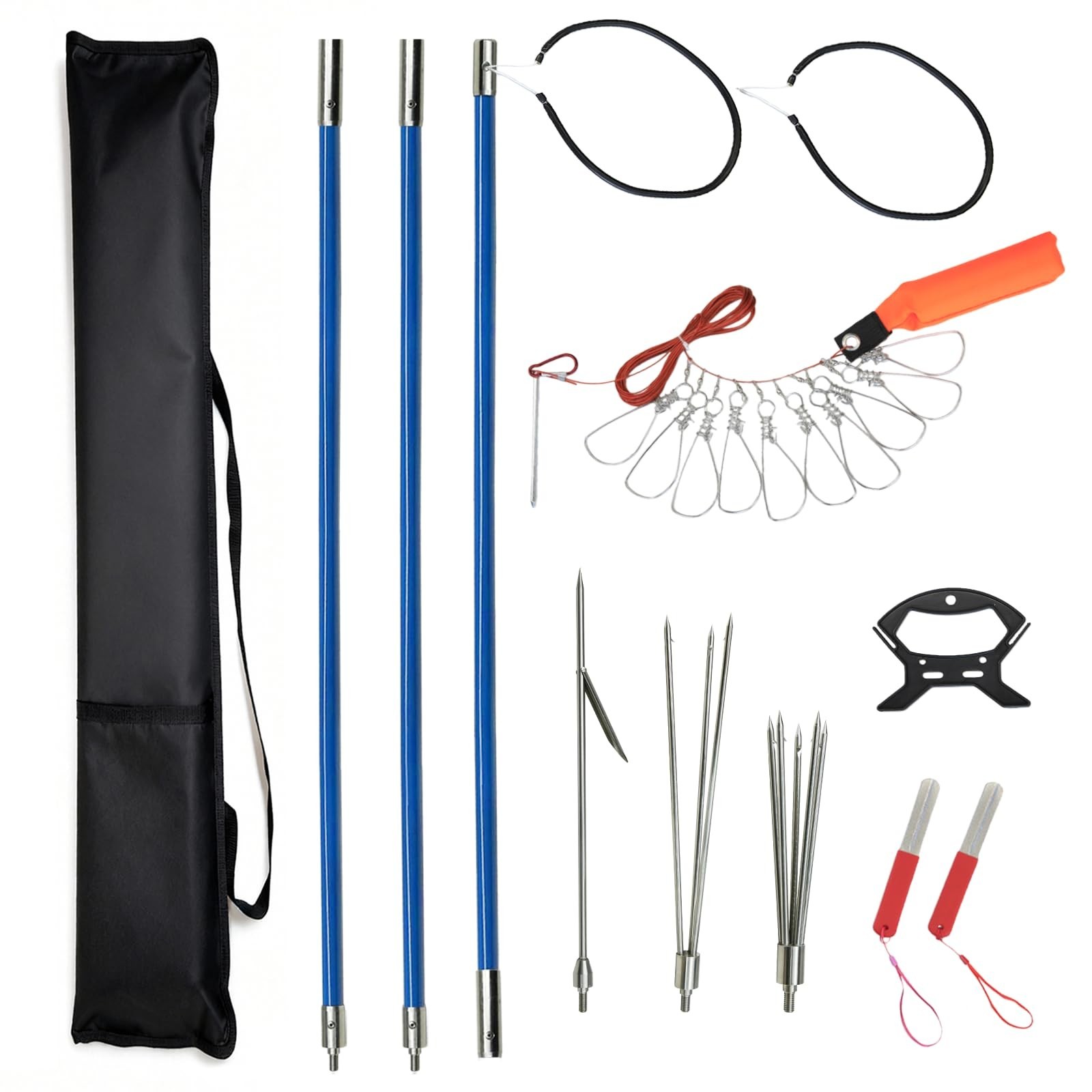 Hawaiian Sling Fishing Spear Set – Fiberglass Spearfishing Pole Spear with