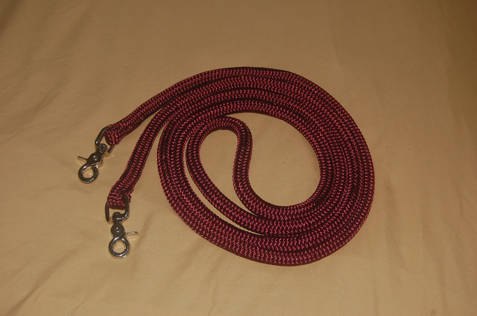 8' BURGUNDY 1/2" YACHT ROPE FINESSE REIN FOR PARELLI TRAINING METHOD