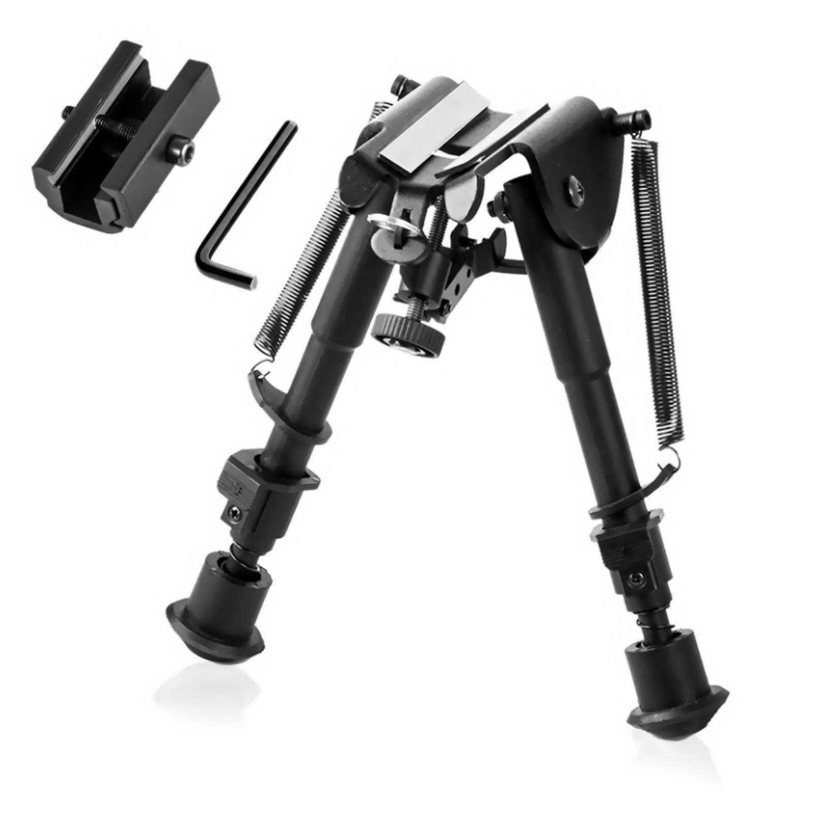 Adjustable 6"-9" Height Sniper Hunting Rifle Bipod Sling Shooting Mount Stand c