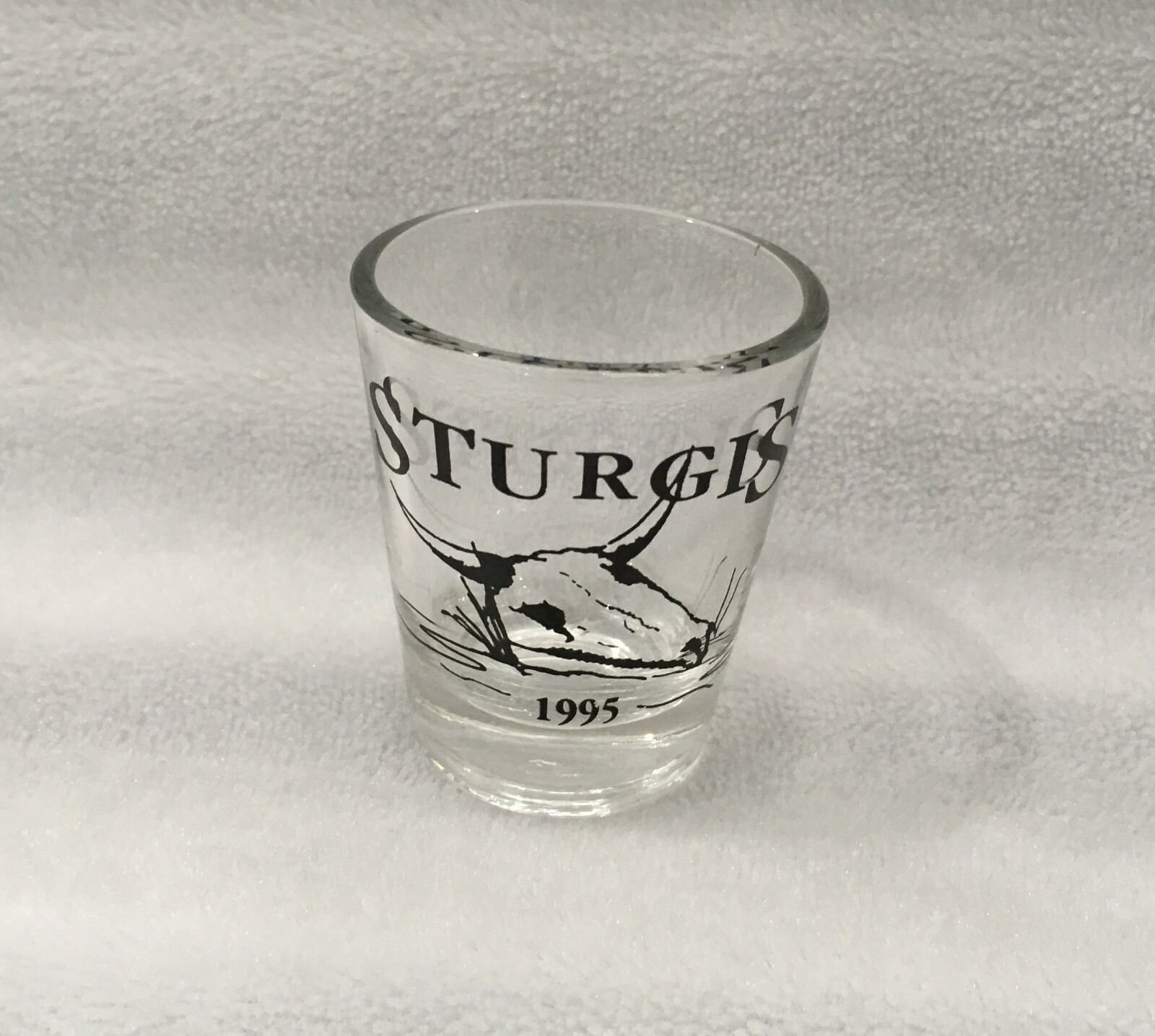 STURGIS 1995 CLEAR SHOT GLASS