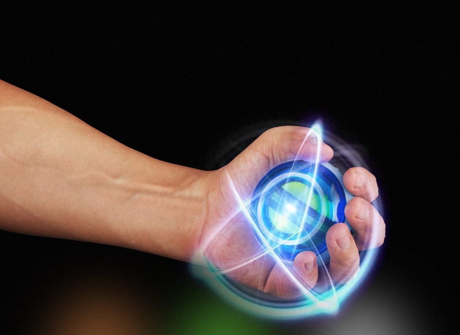 Pelota de muñeca para fortalecer músculos y huesos con luces LED, de plástico US