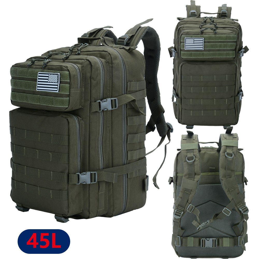 Tactical Molle Army Assault Pack Multifunctional Backpacks Large-capacity 45L US