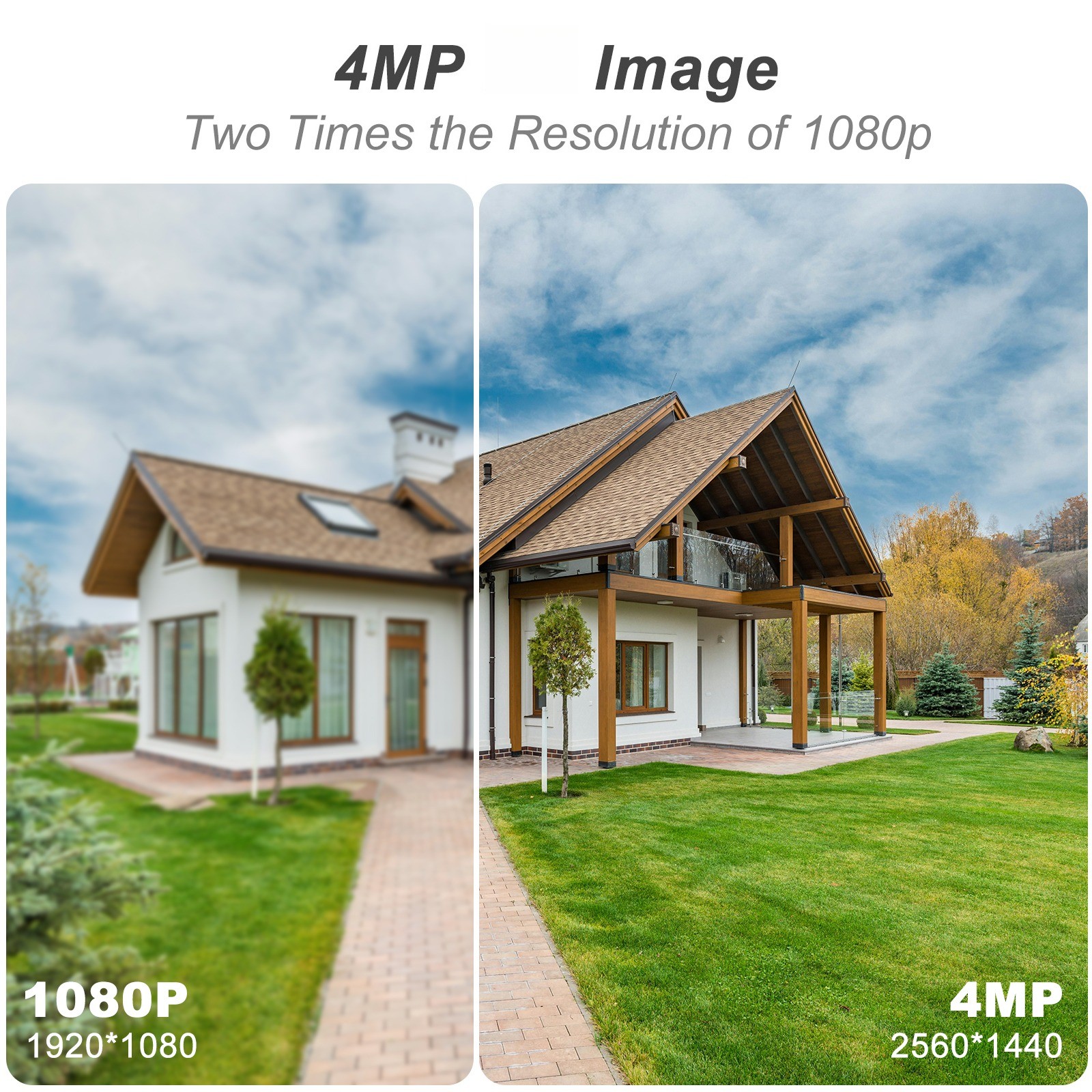 4MP 5G Solar Battery Powered Camera Wireless WiFi Outdoor Home Security Camera