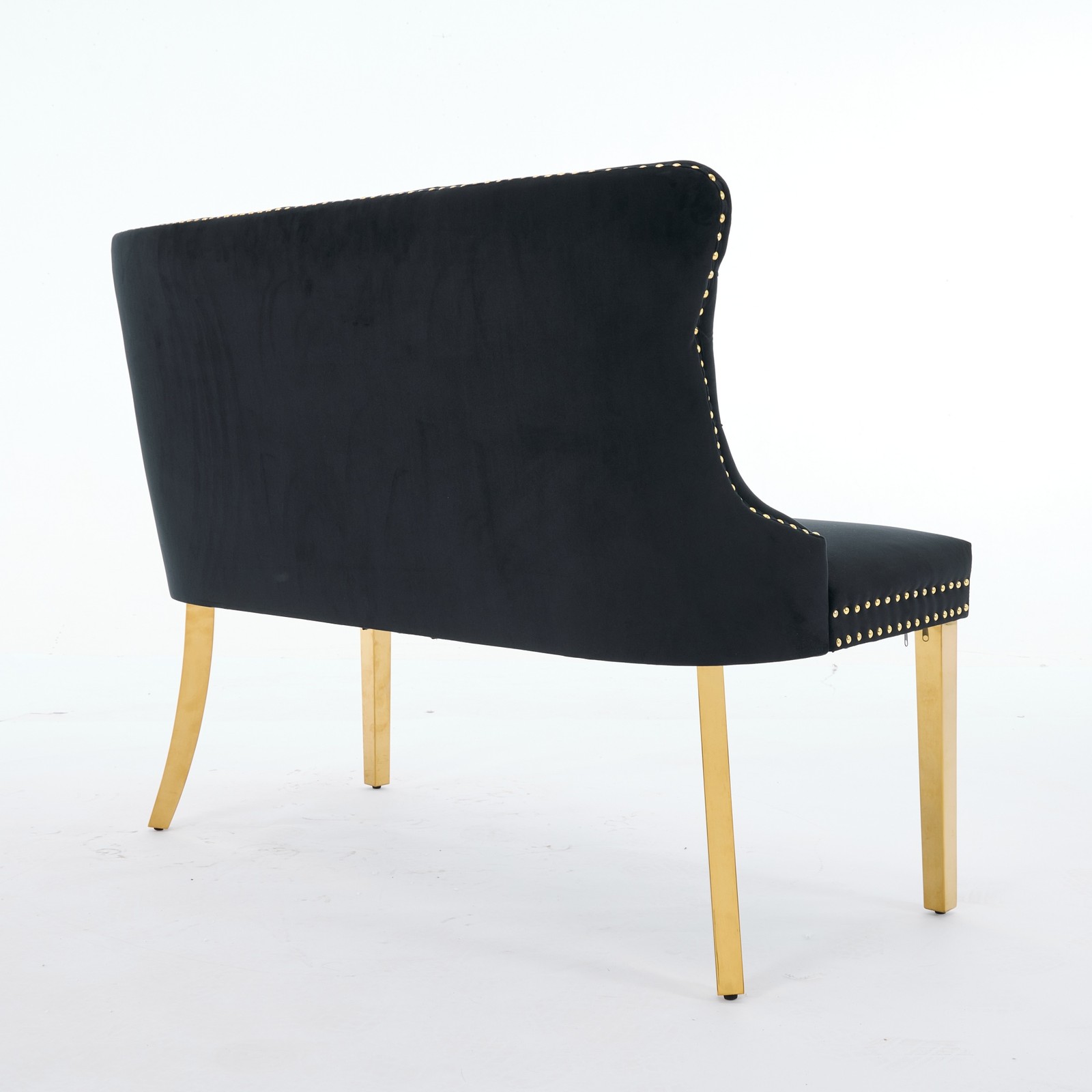 Velvet Double Dining Loveseat Bench, Kitchen & Dining Seating, 2-Seat Tufted B