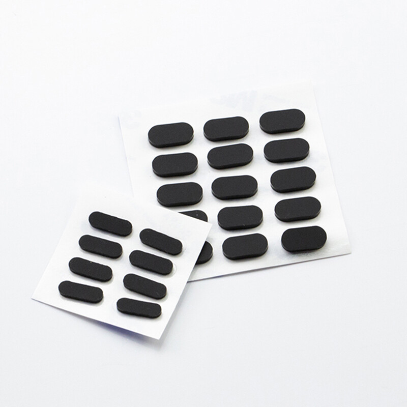 3M Self Adhesive Anti Slip Bumper Silicone Rubber Feet Pads for Furniture Black