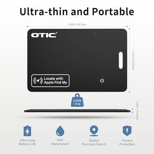 2026 [Apple MFi Certified](iOS Only) Wallet Tracker Card, Bluetooth Tag 1 pack
