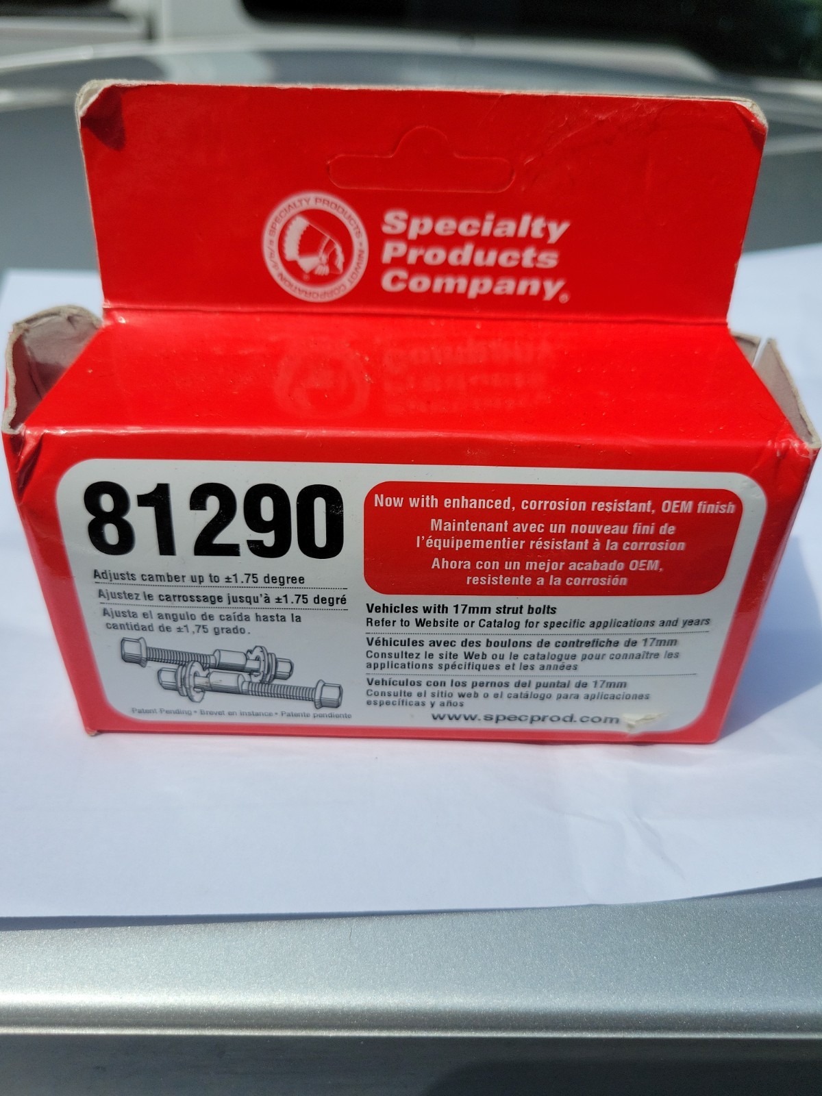 SPC 81290 Camber Adjustment Bolts