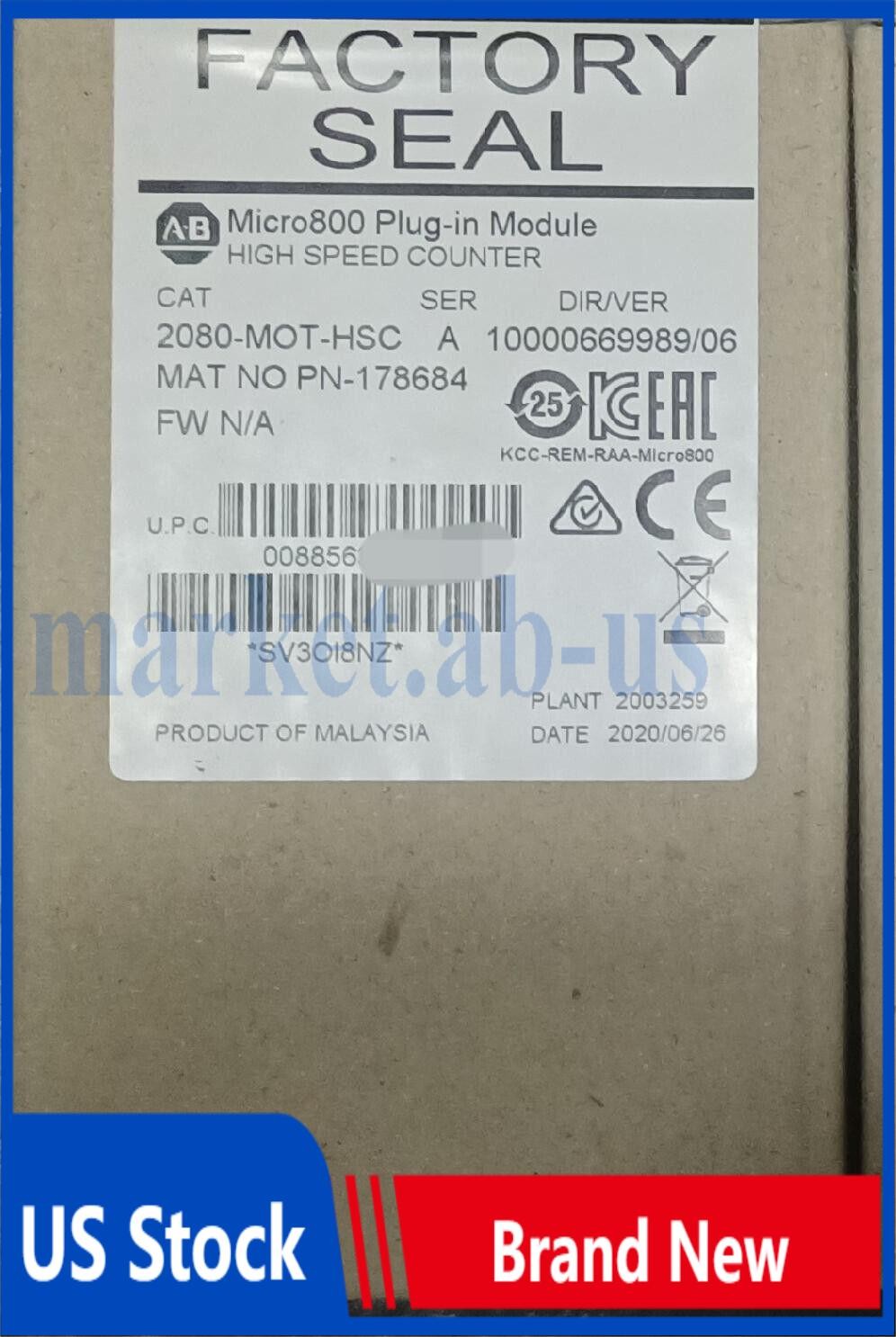 ALLEN-BRADLEY 2080-MOT-HSC MICRO800 PLUG-IN MODULE NEW IN BOX FAST SHIP