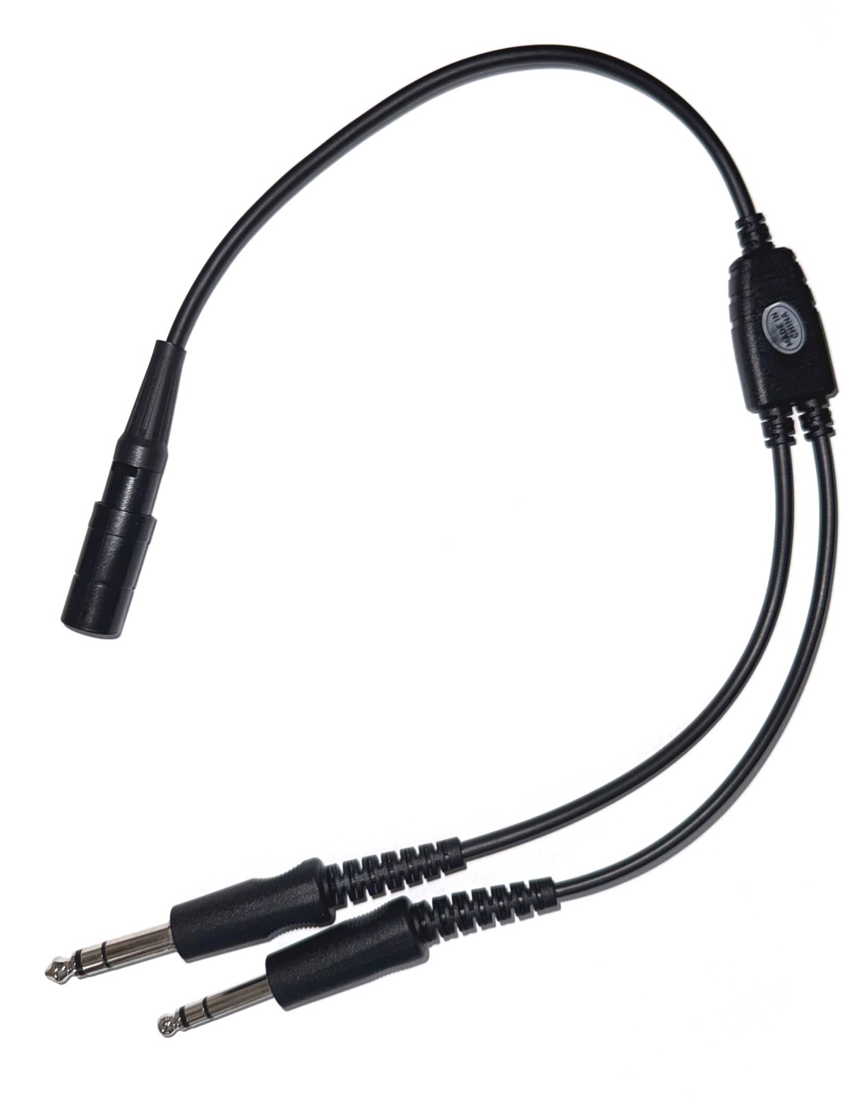 Lemo 6-pin to GA Twin Plug Headset Adapter. FULLY TESTED. Bose compatible.